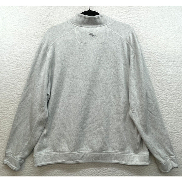 Tommy Bahama Sweatshirt Mens Extra Large Flipshore 1/4 Zip Reversible Sweater - Picture 2 of 11